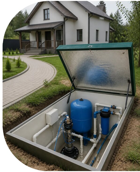 Автономное водоснабжение дома в Апатитах от 155580 р. | АПаруса-Птт